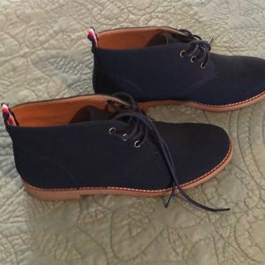 Tommy Hilfiger Size 8M Navy Ankle Boots-New Without Tags